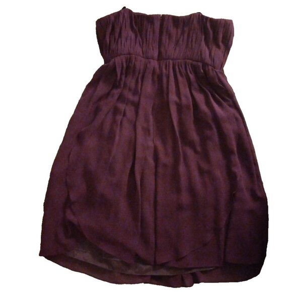 Donna Morgan Strapless Purple Elegant Formal Evening Wedding Dress Sz 6 - Picture 4 of 4